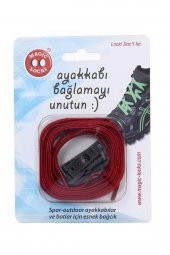 Magic Locks 11B1 - Yassı Kırmızı Akıllı Bağcık - 2