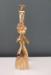 Hera Kristal Altın Papatya Maşa - 1