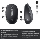 Logitech M590 Kablosuz Mouse Usb Siyah - 2