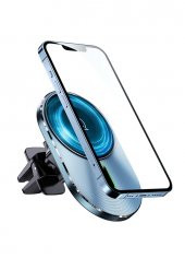 Usams US-CD170 15W 2in1 TypeC Magsefe, iPhone Manyetik Kablosuz Şarj ve Araç içi Telefon Tutucu - 2