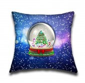 Bayev Yılbaşına Özel Dijital Baskı Kırlent Merry Christmas - 1