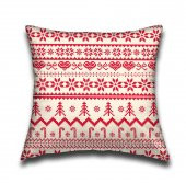 Bayev Yılbaşına Özel Dijital Baskı Kırlent Merry Christmas - 1