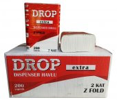 Drop Dispenser Havlu / Z Katlama / 2 Kat / 200 Adetlik 12 Paket / Koli - 1