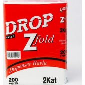 Drop Dispenser Havlu / Z Katlama / 2 Kat / 200 Adetlik 12 Paket / Koli - 2