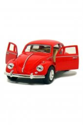 Metal Mini Vosvos Çek Bırak Oyuncak Araba - Kırmızı - 1