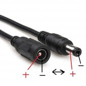 DC 5.5x2.1 mm + - Kutup Değiştirici - 1