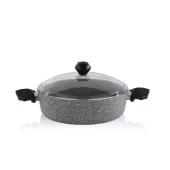 Schafer Cory Yanmaz Yapışmaz Basık Tencere 24 Cm-Gri - 2