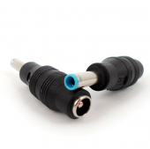 5.5x2.5 mm DC Dişi to 4.5x3.0 mm HP Mavi DC Erkek Uç Çevirici - 1