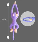 Peluş Maymun, Elleri Yapışabilen Uyku ve Oyun Arkadaşı -70 cm thumbnail 2