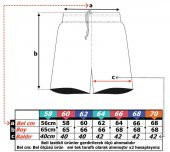 Büyük Beden Battal Boy Erkek Şort Cepli Lastik Bel - 4