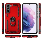 Galaxy S22 Plus Kılıf Zore Vega Yüzüklü Standlı Zırh Kılıf thumbnail 11