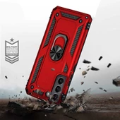 Galaxy S22 Plus Kılıf Zore Vega Yüzüklü Standlı Zırh Kılıf thumbnail 10