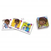 Disney Doktor Dottie Çocuk Yapbozu Eşleştirme Oyunu Hafıza Oyunu Küp Puzzle  4 ü 1 Arada Oyun Seti Doktor Mc Stuffins Yapboz - 2