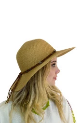 Bağcıklı Kadın Hasır Şapka 1437 thumbnail 5
