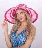 Kadın Çizgili Geniş Kenarlı Şapka 5376 thumbnail 10