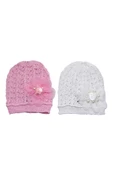 Kız Bebek Merserize Bere Pembe 4849 - 2