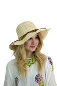 Geniş Kenarlı Hasır Kadın Şapka 3859 thumbnail 7