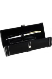 Steel Pen Noble Serisi Parlak Krom Gold Tükenmez Kalem - 1