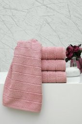 4lü 50x90 Açık Pembe El-Yüz Havlusu - 1