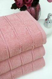4lü 50x90 Açık Pembe El-Yüz Havlusu - 2