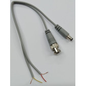 BNC+DC 5.5x2.1 mm Kamera Kablosu 30 cm - 2