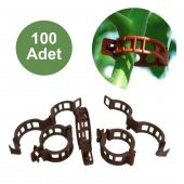 ORGANİK TARIM İPİ VE BİTKİ KLİPSİ TOPRAKSIZ TARIM İPİ 100 ADET HER BİTKİYLE UYUMLU BİTKİ KLİPSİ FİDE FİDAN BAĞLAMA İPİ - 3
