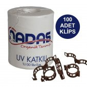 ORGANİK TARIM İPİ VE BİTKİ KLİPSİ TOPRAKSIZ TARIM İPİ 100 ADET HER BİTKİYLE UYUMLU BİTKİ KLİPSİ FİDE FİDAN BAĞLAMA İPİ - 1