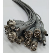 BNC+DC 5.5x2.1 mm Kamera Kablosu 30 cm - 10 Adet - 1