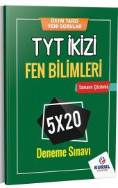 TYT İkizi Fen Bilimleri Tamamı Çözümlü 5 x 40 Deneme Sınavı Kurul Yayıncılık - 1