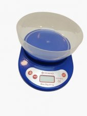 OCASSO OCS-0014 DİJİTAL MUTFAK TARTISI KAPASİTE 5 KG/1G BASKÜL HASSAS ÖLÇÜM BEYAZ MUTFAK TARTISI - 2