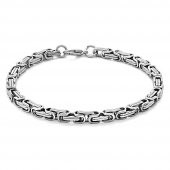 Nipora Silver Renk Kalınlık 5 mm 317L Çelik Kral Bileklik - 2