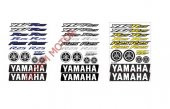 YAMAHA YZF R25 STİCKER SETİ MAVİ GRİ A4 - 1