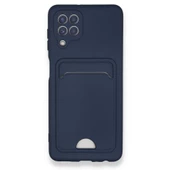 FitCase Samsung Galaxy A22 Cardy Soft Delikli Kartlık Cepli Silikon Kapak - 5