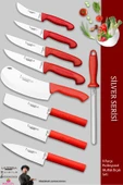 Lazbisa Silver Pro Serisi Mutfak Bıçak Seti 9 Parça Et Ekmek Sebze Salata Börek Bıçağı Masatı (MFP-408) - 1