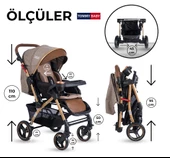 Tommybaby Tornado Plus Gold Alüminyum Lüx Çift Yön Bebek Arabası - 6