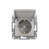 Schneider Asfora KapakLI Topraklı Priz Bronz EPH3100169 (ÇERÇEVES - 1