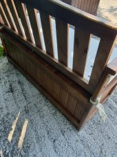 Wood LÜKS SAĞLAM( 140x45cm) SANDIKLI BAHÇE ,TERAS, KOLTUK, SEDİR - 5