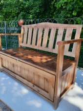 Wood LÜKS SAĞLAM( 140x45cm) SANDIKLI BAHÇE ,TERAS, KOLTUK, SEDİR - 7