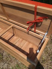 SAĞLAM LÜKS AHŞAP BAHÇE SANDIK SEDİR (120x45x45) KALIN AHŞAP BAHÇE DEPOLAMA - 1