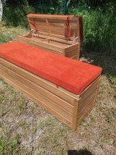 SAĞLAM LÜKS AHŞAP BAHÇE SANDIK SEDİR (120x45x45) KALIN AHŞAP BAHÇE DEPOLAMA - 4