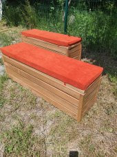 SAĞLAM LÜKS AHŞAP BAHÇE SANDIK SEDİR (120x45x45) KALIN AHŞAP BAHÇE DEPOLAMA - 7