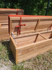 SAĞLAM LÜKS AHŞAP BAHÇE SANDIK SEDİR (120x45x45) KALIN AHŞAP BAHÇE DEPOLAMA - 8