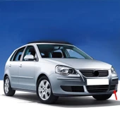 VW Polo 2005-2009 Ön Tampon Sol Panjur Izgarası Kapağı 6Q0853665D - 1