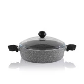 Schafer Cory Yanmaz Yapışmaz Basık Tencere 26 Cm-Gri - 2