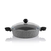 Schafer Cory Yanmaz Yapışmaz Basık Tencere 26 Cm-Gri - 4