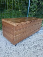 SAĞLAM LÜKS AHŞAP BAHÇE DOLABI (120x45x45) BUĞLEM AHŞAP BAHÇE SANDIĞI SEDİRİ - 5