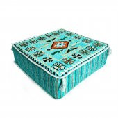 Shark Anatolia Şark Köşesi Masası Puf Kilim Turkuaz - 1