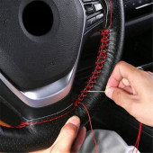 Oto Direksiyon Kılıfı Kırmızı Dikiş Estetik Görünüm Yüksek Kalite - 1