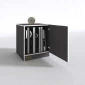 Kenzlife kapaklı mutfak dolabı melek29 gri 039x029x29 banyo ofis komodin (m) thumbnail 6