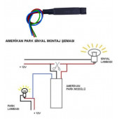 Ayarsız Amerikan Park Modülü Sinyaller Için 2 Adet - 3